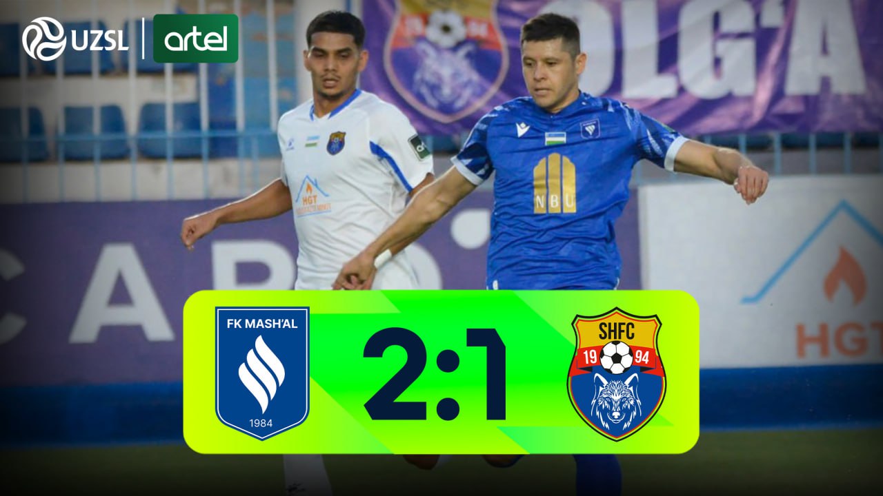 Superliga, 21-tur. Mash'al 2:1 Sho‘rtan