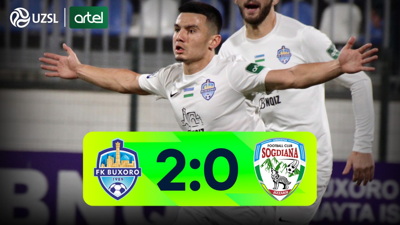 Superliga, 26-tur. Buxoro 2:0 So‘g‘diyona