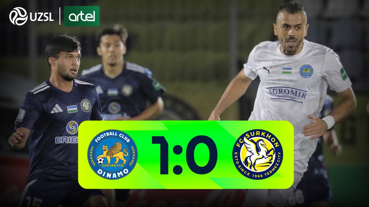 Dinamo 1:0 Surxon. Match highlights