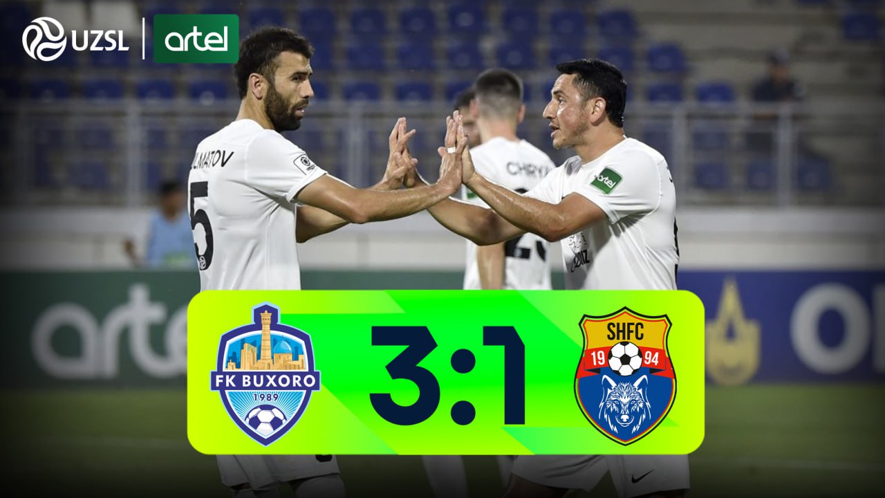 Superliga, 14-tur. Buxoro 3:1 Sho‘rtan