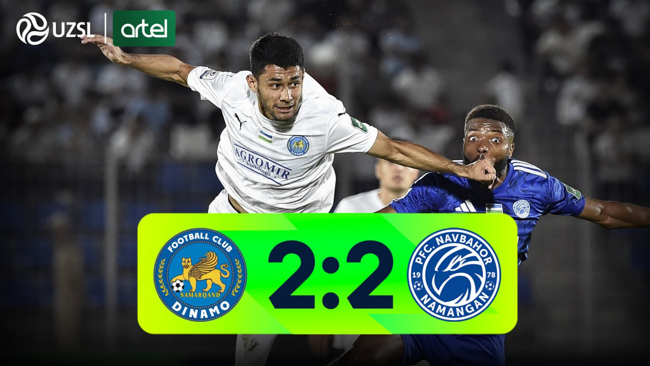 Superliga, 16-tur. Dinamo 2:2 Navbahor