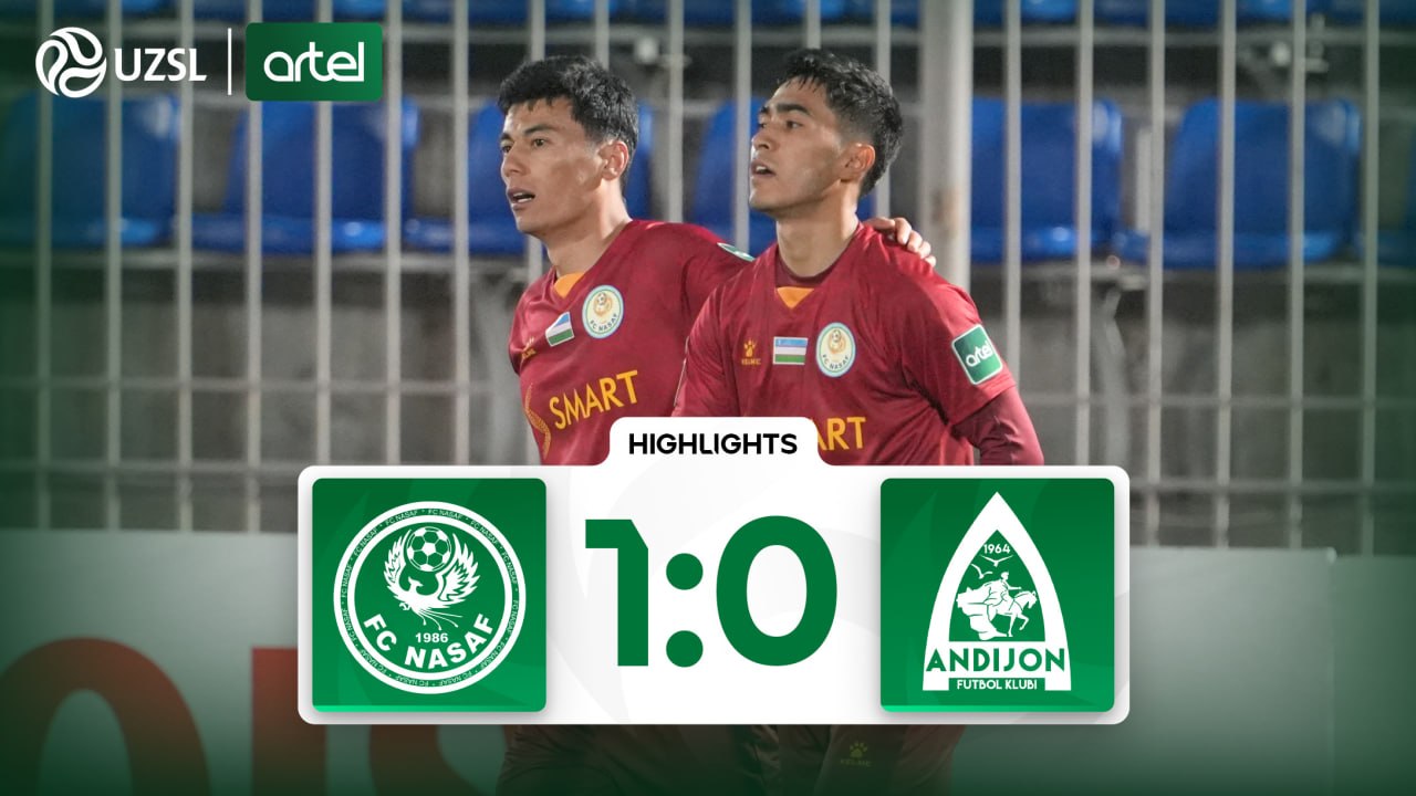 Superliga, 5-tur. Nasaf 1:0 Andijon