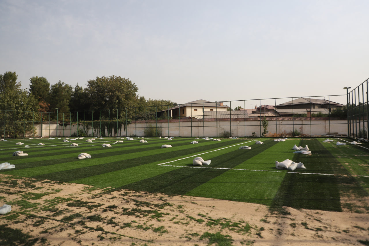 Liga Lokomotiv stadionidagi qurilish ishlari bilan tanishdi