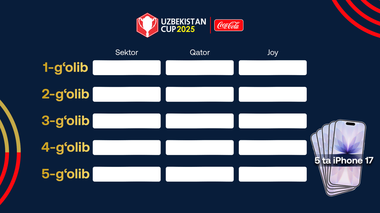 Final uchrashuviga chipta xarid qilgan muxlislar diqqatiga!