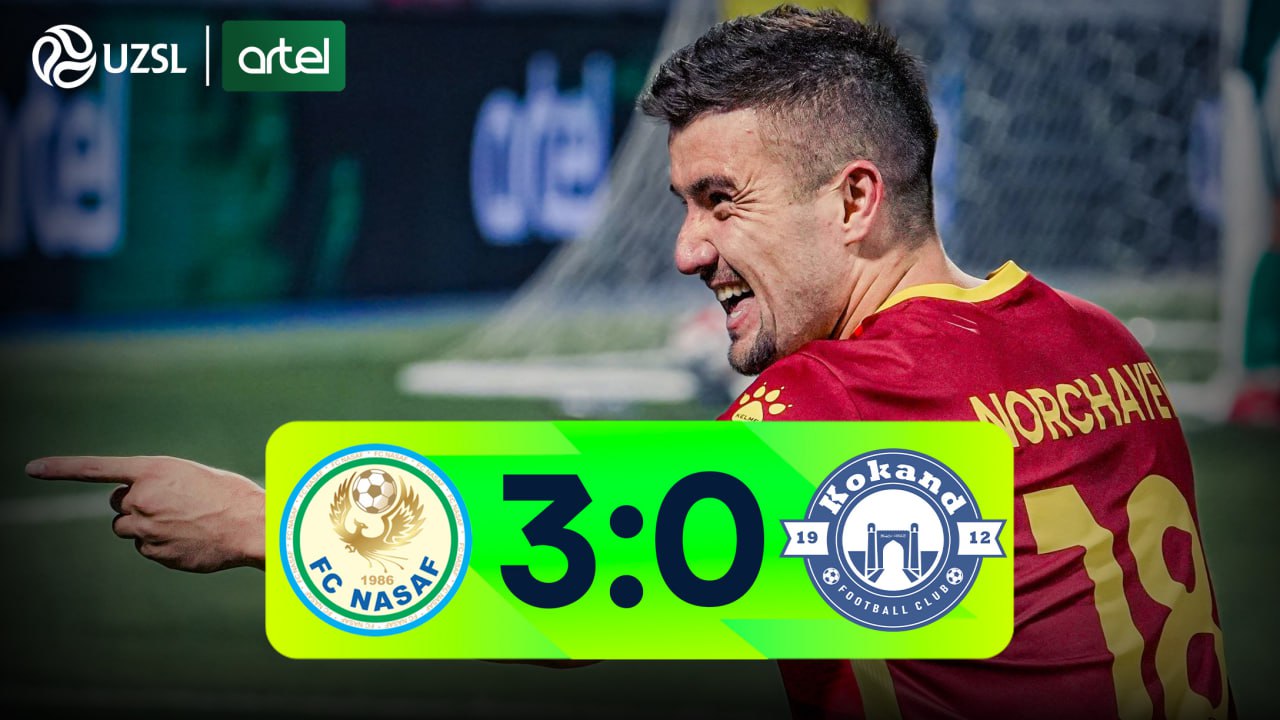 Superliga, 25-tur. Nasaf 3:0 Qo‘qon-1912