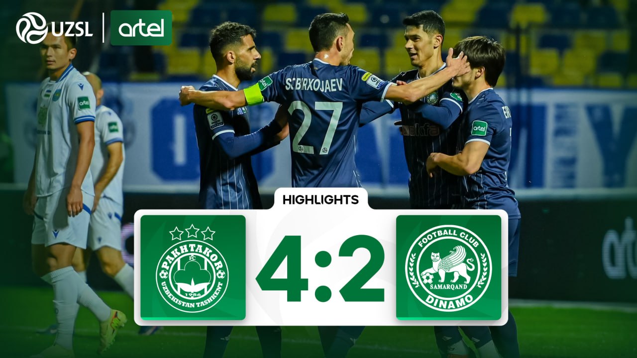 Superliga, 8-tur. Paxtakor 4:2 Dinamo