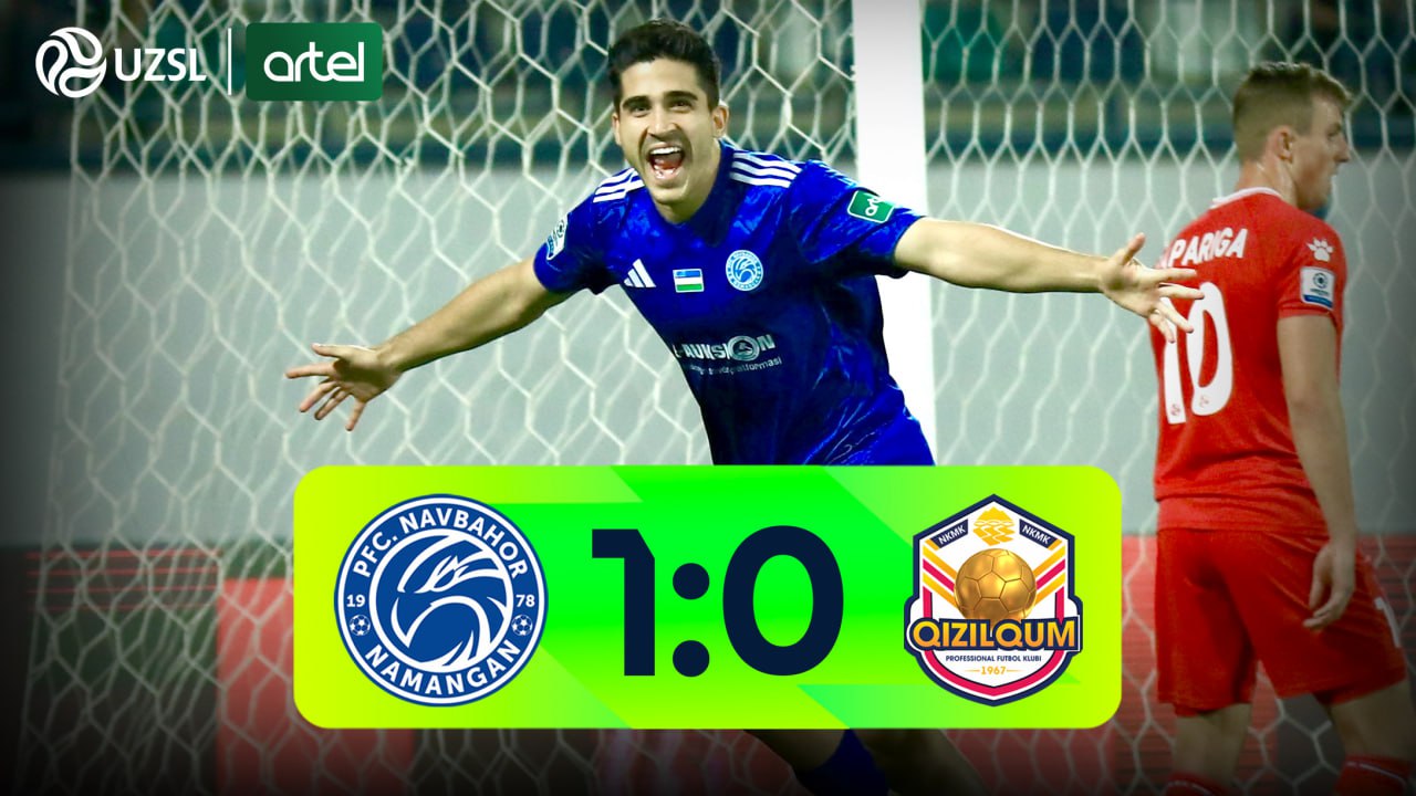 Superliga, 23-tur. Navbahor 1:0 Qizilqum