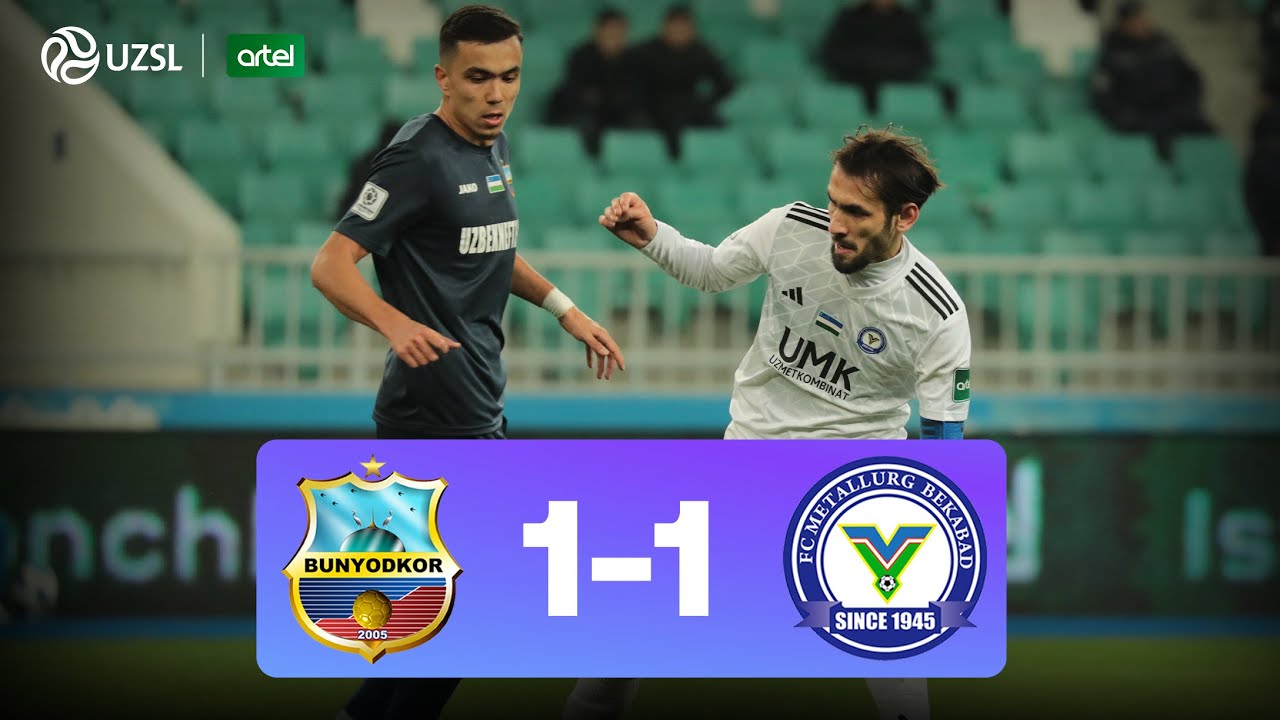 Superliga, 24-tur. Bunyodkor 1:1 Metallurg