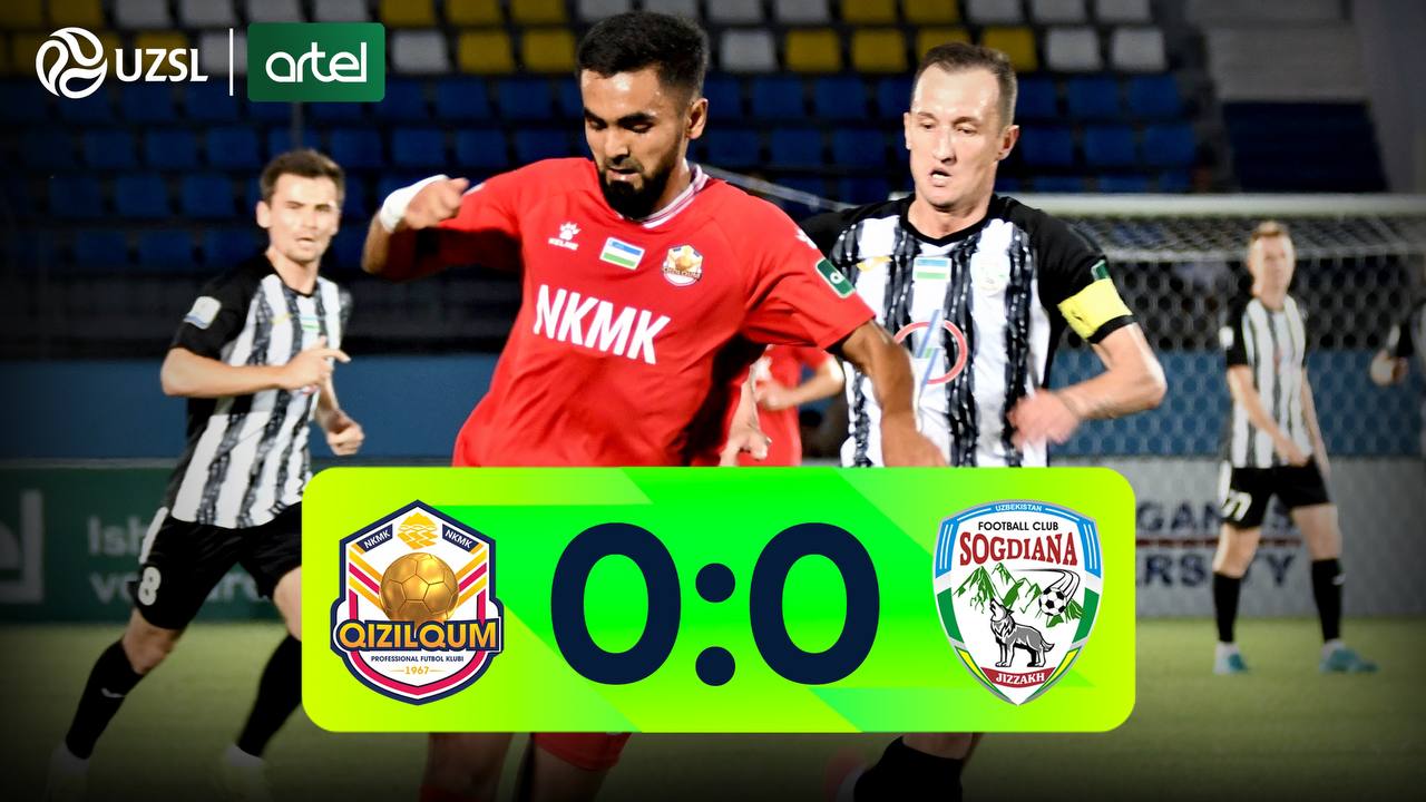 Superliga, 12-tur. Qizilqum 0:0 So‘g‘diyona