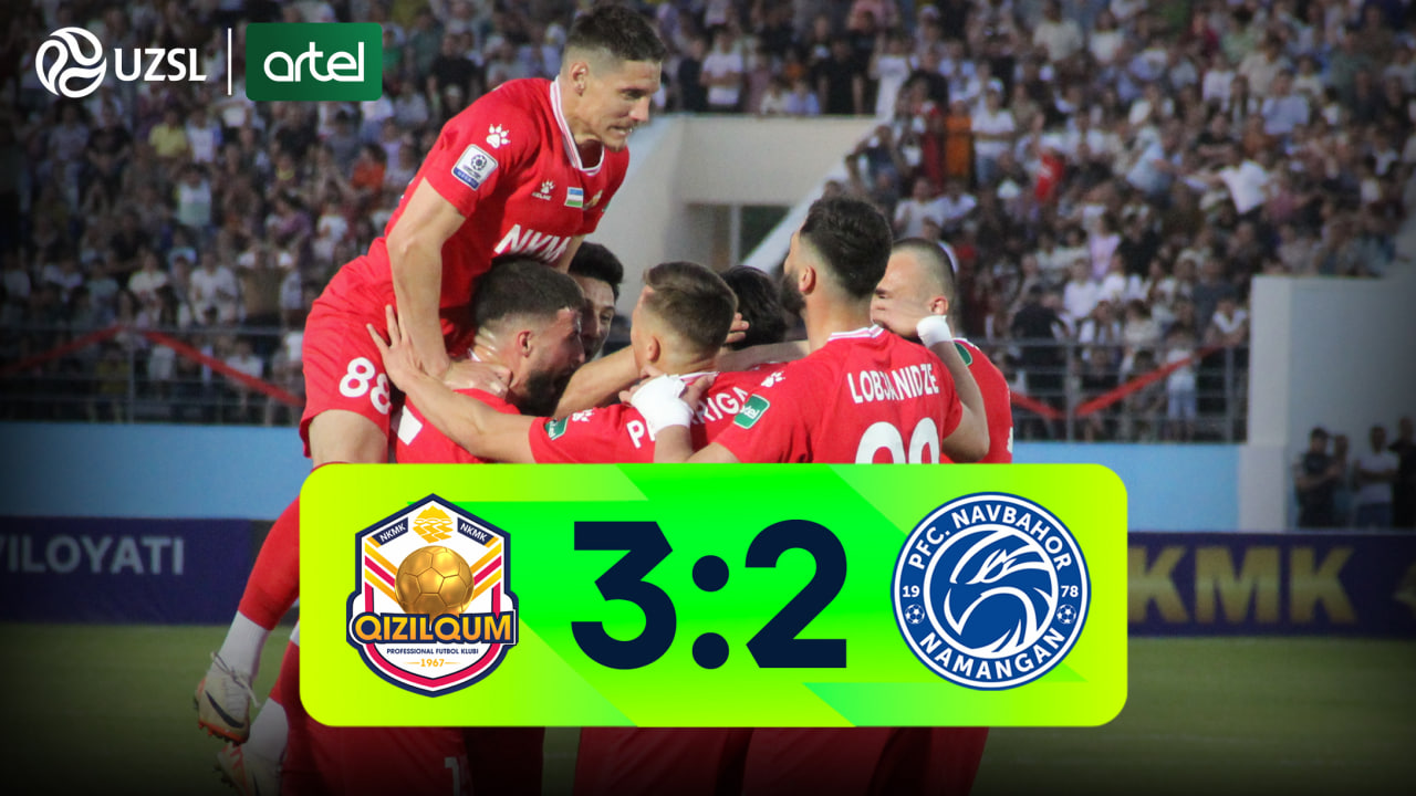Superliga, 8-tur. Qizilqum 3:2 Navbahor