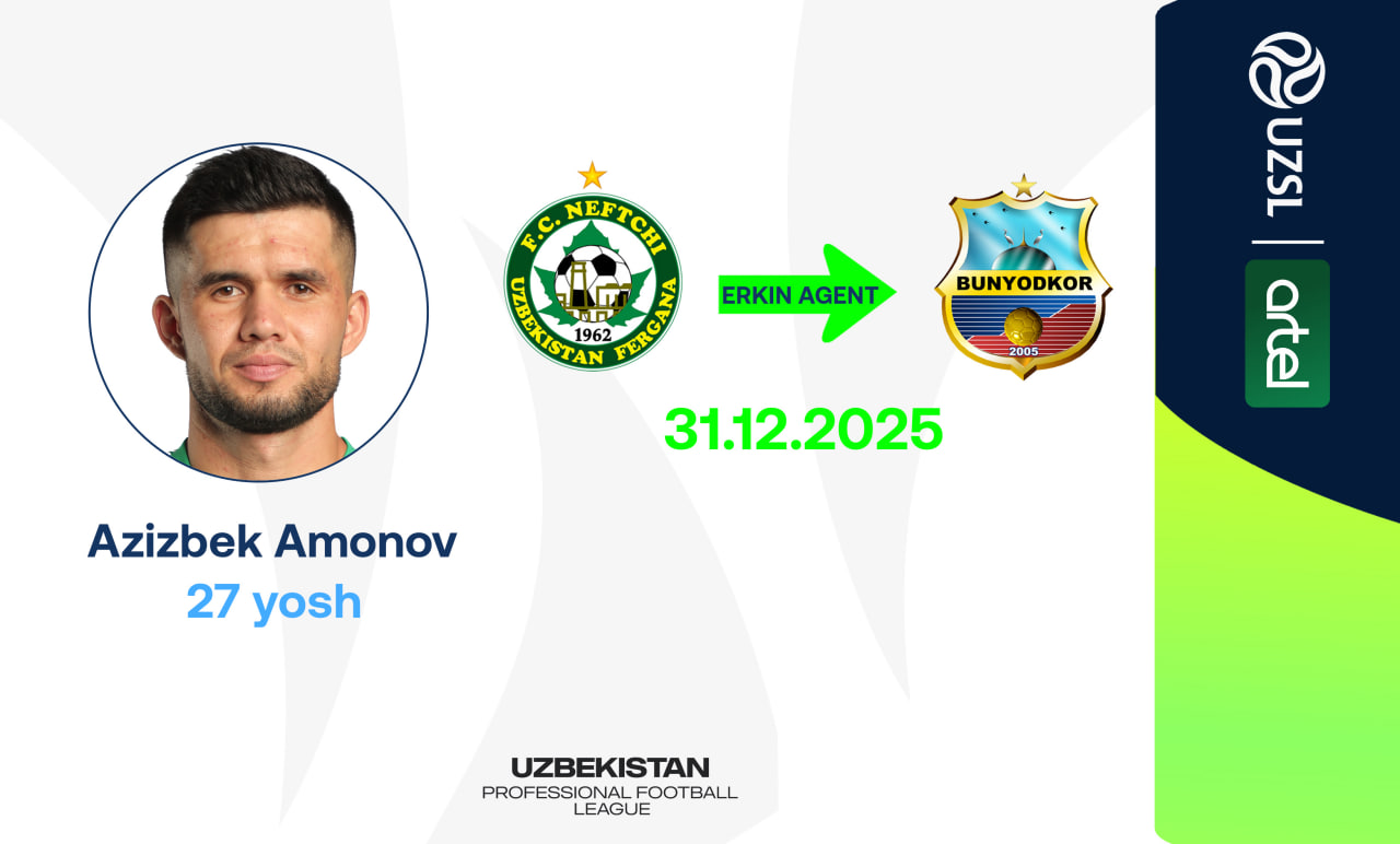 Azizbek Amonov joins Bunyodkor