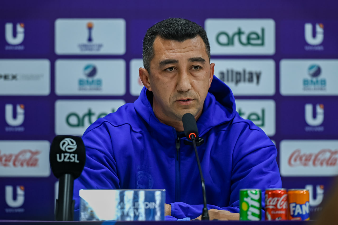 Superkubok. Paxtakor jamoasi bosh murabbiy va futblchisi matbuot anjumanida ishtirok etdi