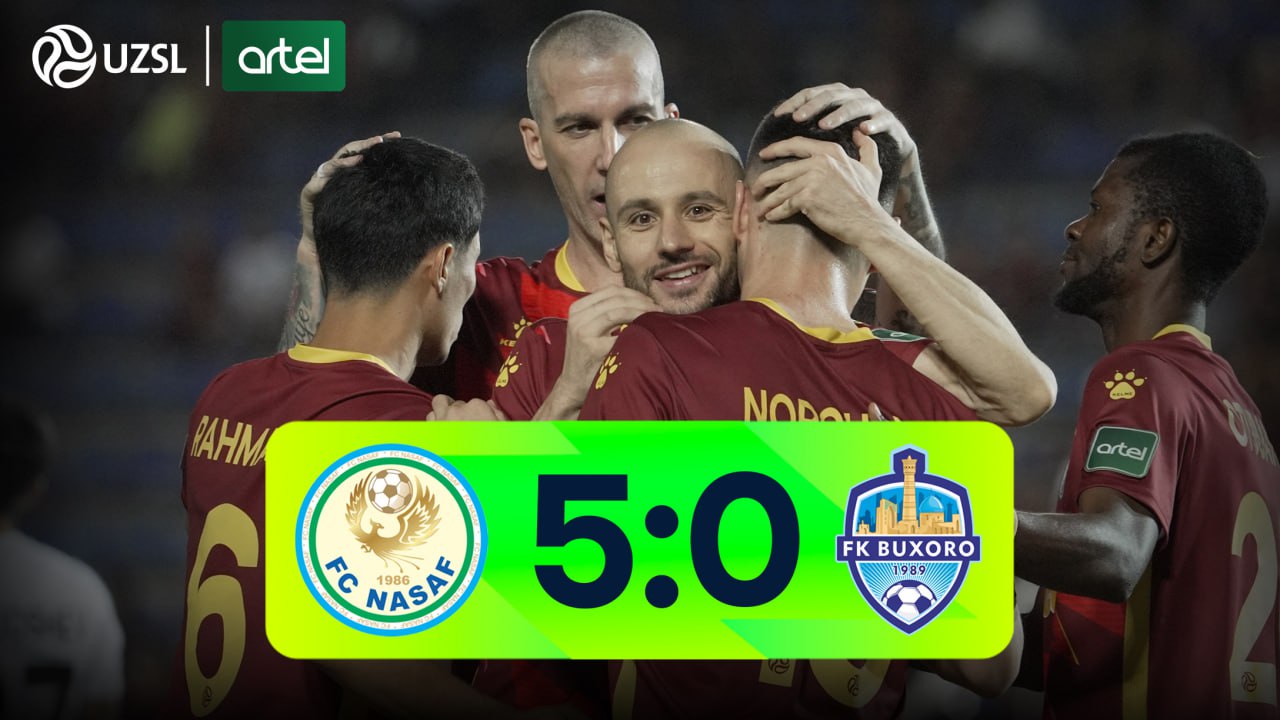 Superliga, 21-tur. Nasaf 5:0 Buxoro