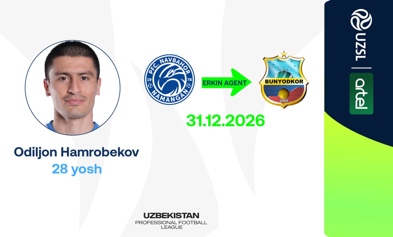 Odiljon Hamrobekov signs with Bunyodkor