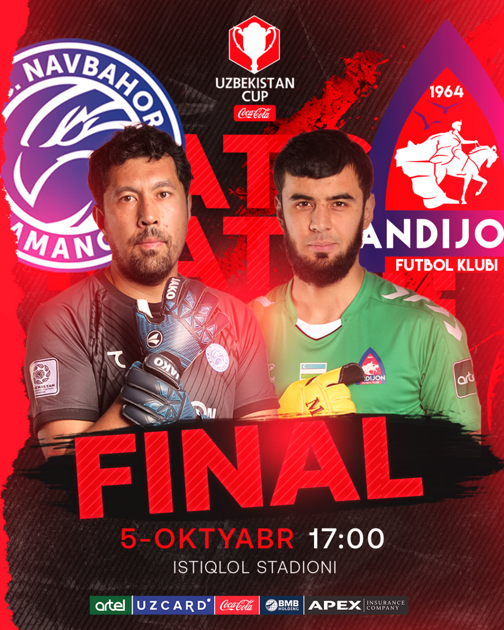 Farg‘onadagi final uchrashuvi 17:00 da start oladi