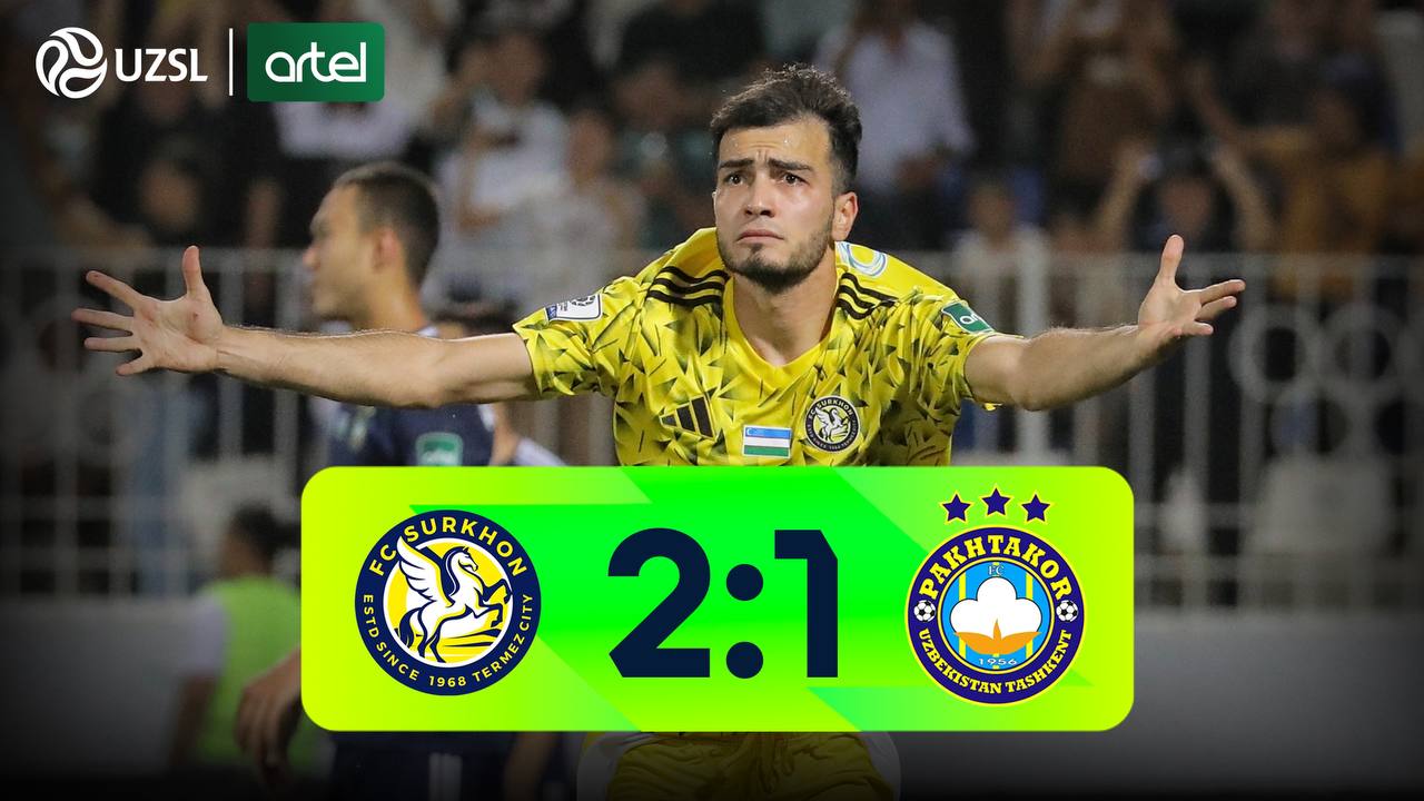 Superliga, 8-tur. Surxon 2:1 Paxtakor