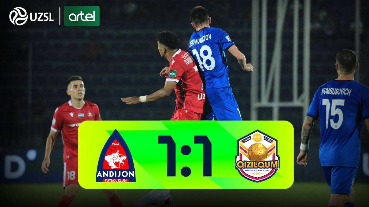 Superliga, 13-tur. Andijon 1:1 Qizilqum