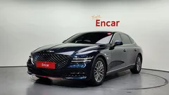 2021 Genesis G80 Gasoline 2.5 Turbo AWD, синий — фото 1