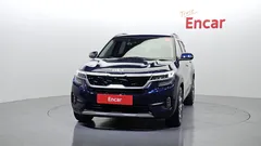 2022 Kia Seltos Gasoline 1.6 Turbo 2WD, синий — фото 3