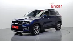 2022 Kia Seltos Gasoline 1.6 Turbo 2WD, синий — фото 11