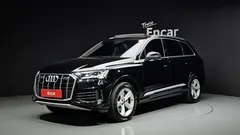 2021 Audi Q7 45 TDI Quattro, чёрный — фото 1