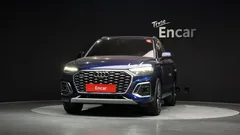 2022 Audi Q5 40 TDI Quattro Sportback Premium, синий — фото 3