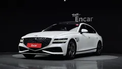 2022 Genesis G80 Gasoline 3.5 Turbo AWD, белый — фото 1