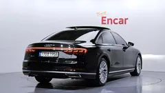2021 Audi A8 55 TFSI Quattro LWB, чёрный — фото 2