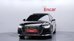 2021 Audi A8 55 TFSI Quattro LWB, чёрный — фото 3