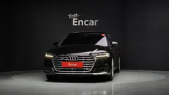 2021 Audi A8 55 TFSI Quattro LWB, чёрный — фото 3
