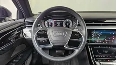 2021 Audi A8 55 TFSI Quattro LWB, чёрный — фото 13