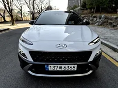 2021 Hyundai Kona Gasoline 1.6 Turbo 2WD, белый — фото 2
