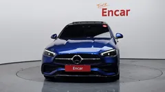 2023 Mercedes-Benz C-Class C300 4MATIC AMG Line, синий — фото 3