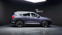 2021 Hyundai Santafe Diesel 2.2 4WD, серый — фото 4
