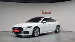2021 Audi A7 55 TFSI Quattro Premium, белый — фото 1