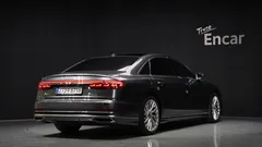 2021 Audi A8 50 TDI Quattro LWB, чёрный — фото 2