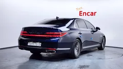2021 Genesis G90 3.8 AWD, синий — фото 2
