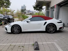 2021 Porsche 911 Turbo S Cabriolet, белый — фото 2
