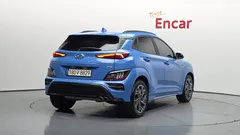 2022 Hyundai Kona Gasoline 1.6 Turbo 4WD, синий — фото 2
