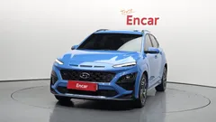 2022 Hyundai Kona Gasoline 1.6 Turbo 4WD, синий — фото 3