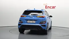 2022 Hyundai Kona Gasoline 1.6 Turbo 4WD, синий — фото 4