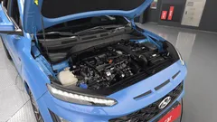 2022 Hyundai Kona Gasoline 1.6 Turbo 4WD, синий — фото 6