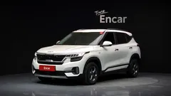 2023 Kia Seltos Gasoline 1.6 Turbo 2WD, белый — фото 1