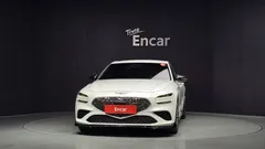 2022 Genesis G70 Gasoline 3.3T 2WD, белый — фото 3
