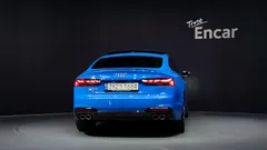 2021 Audi S5 3.0 TFSI Quattro Sportback, синий — фото 4