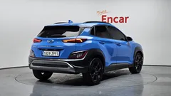 2021 Hyundai Kona Gasoline 1.6 Turbo 2WD, синий — фото 2