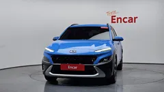 2021 Hyundai Kona Gasoline 1.6 Turbo 2WD, синий — фото 3