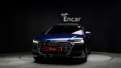 2021 Audi A8 60 TFSI Quattro LWB, синий — фото 3