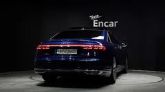 2021 Audi A8 60 TFSI Quattro LWB, синий — фото 4