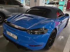 2022 Porsche 718 4.0 GTS, синий — фото 4